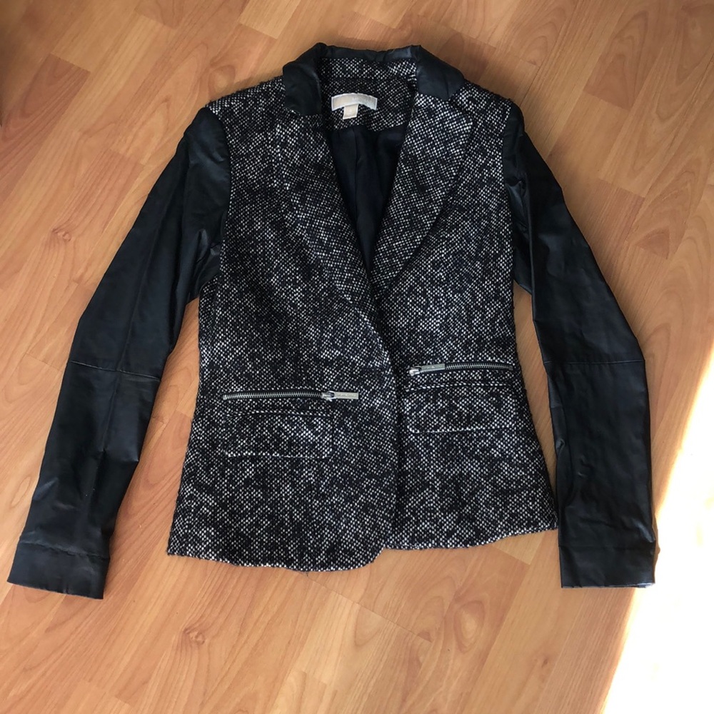 Micheal kors wool blend blazer jacket